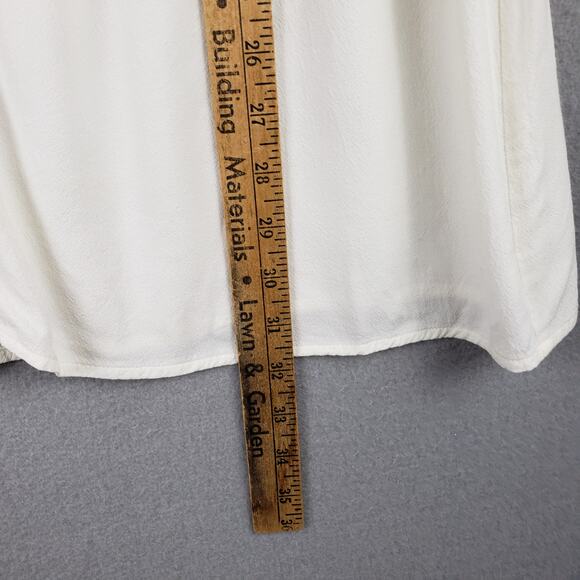 J. Jill Size L Sleeveless Button Front Tunic Top Cream Neutral Fisherman Coastal - Picture 4 of 7